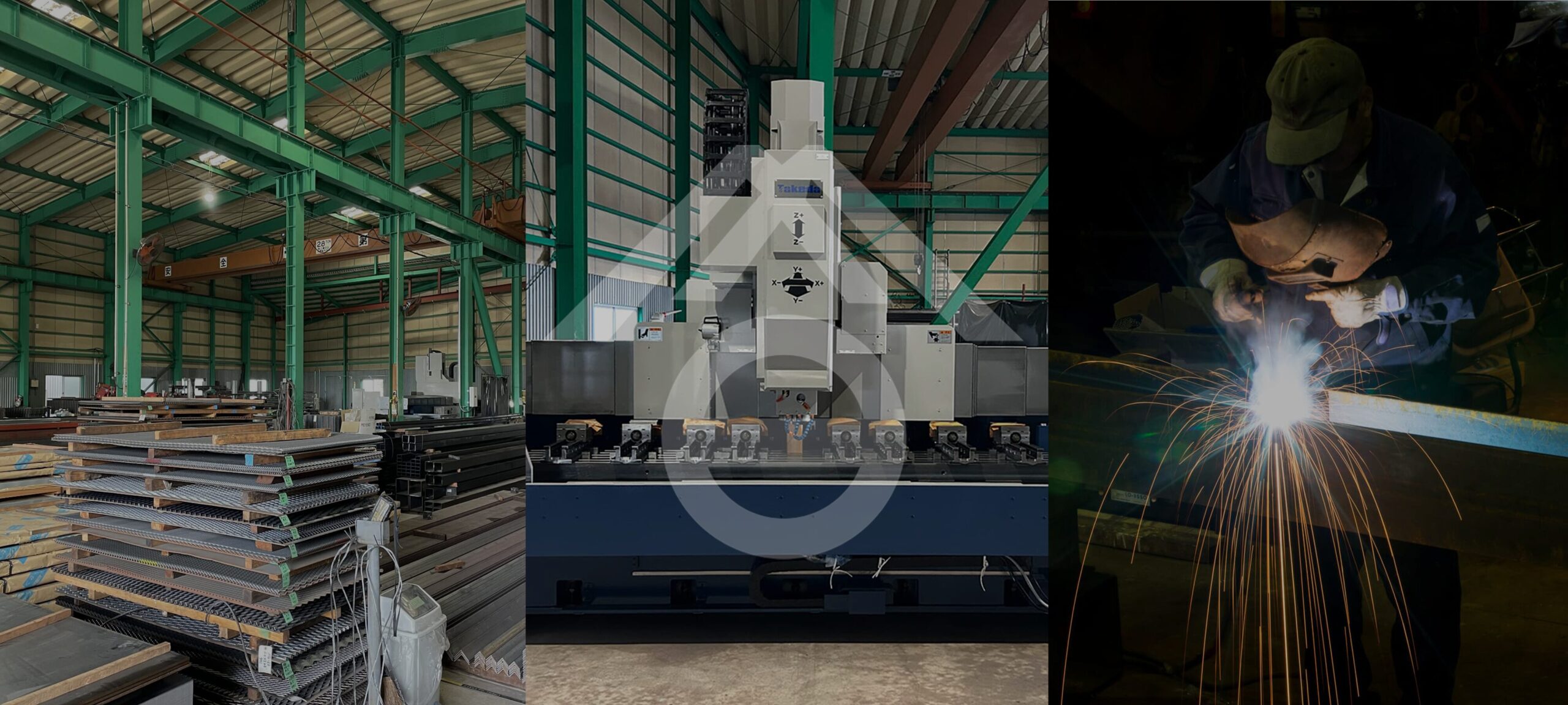 幅広い在庫保有による
鋼材販売×鋼材加工の一貫対応
鋼材の様々なニッチなニーズにお応えします